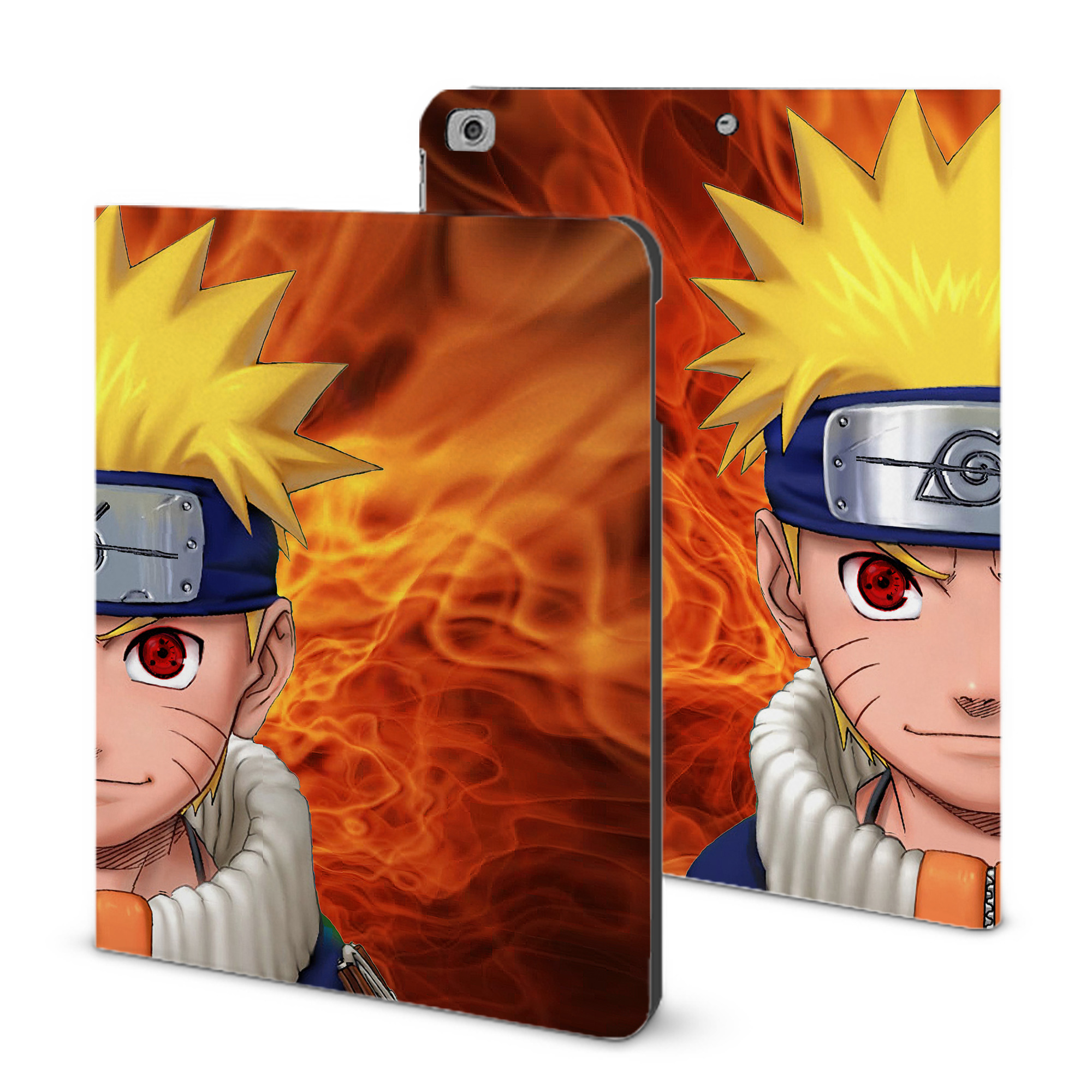 （画像用） NARUTO -ナルト- NARUTO -ナルト- 疾風伝 IPad ケース ブック型 PUレザー TPU 耐衝撃 軽量 薄型 ペン収納なし 全面保護 IPad 各モデル対応